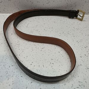 Coach Vintage Buffalo Leather Unisex Belt With Brass Buckle - Made In NYC